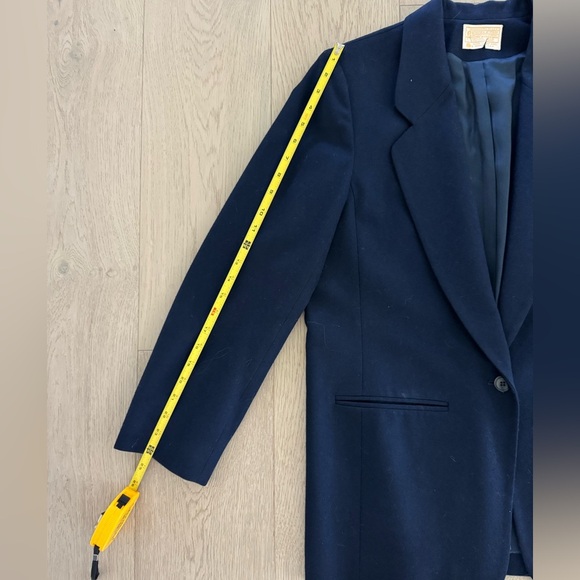 Pendleton 100% virgin wool blazer, navy blue size 14 - Picture 9 of 10